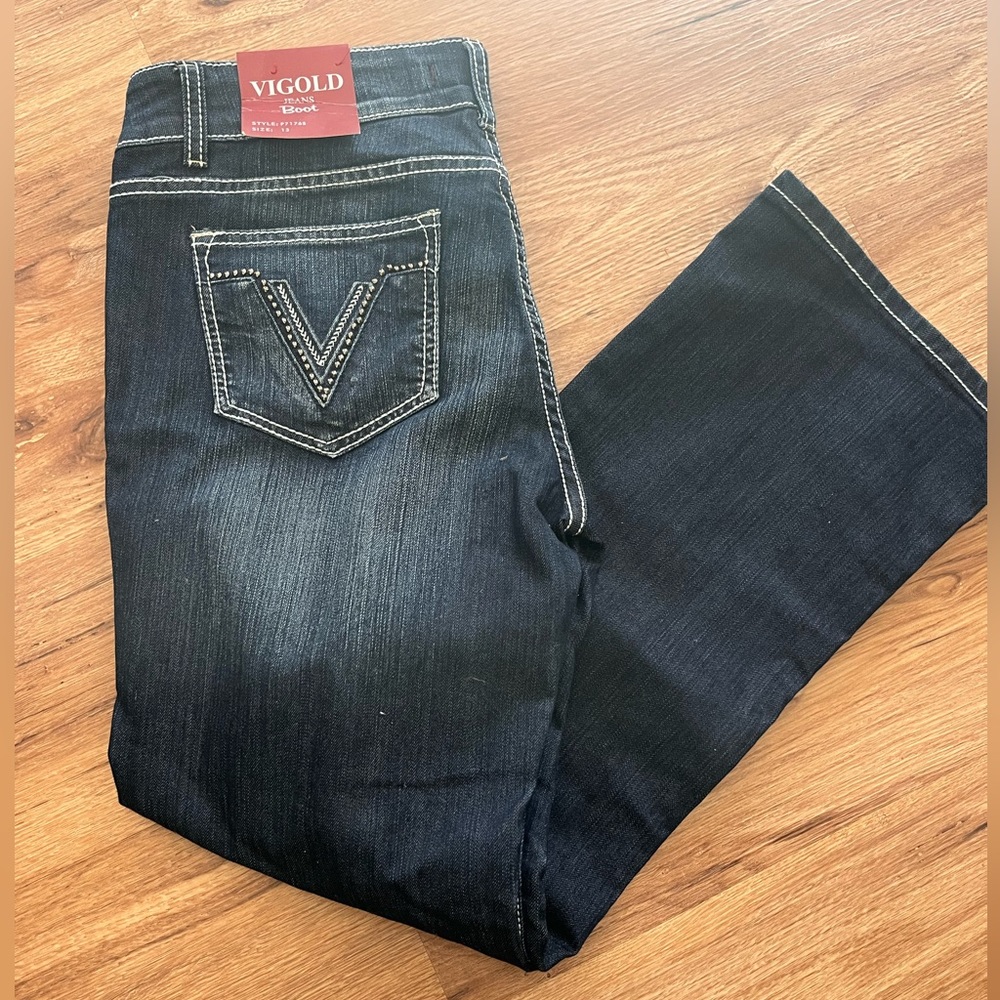 Vigold boot cut jeans, size 13, NWT